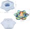 Lotus Tealight Candles Holders Resin Mold, Flower Candlestick Epoxy Casting Silicone Molds for DIY Jewelry Box, Trinket Container, Candy Box Home Table Decoration